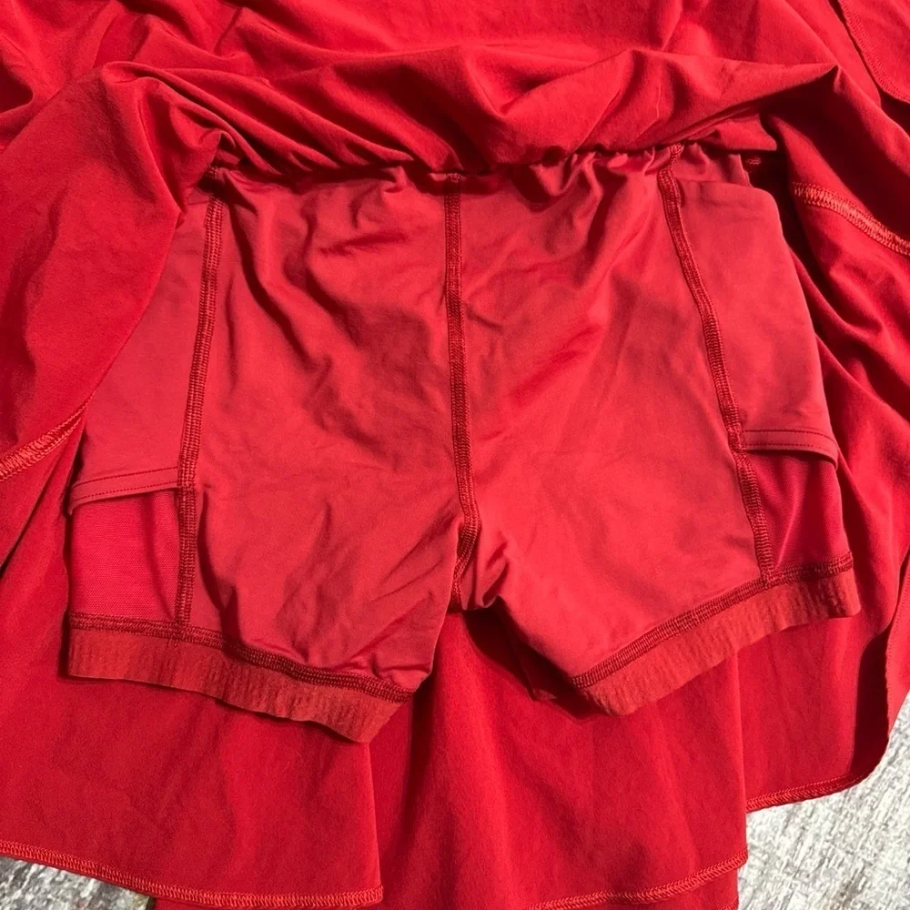 Lululemon Red Court Rival Skirt